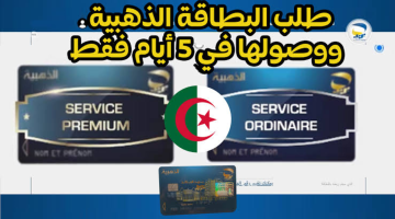 ‎”احصل عليها في 5 أيام فقط”.. كيفية طلب البطاقة الذهبية 2024 من خلال بريد الجزائر