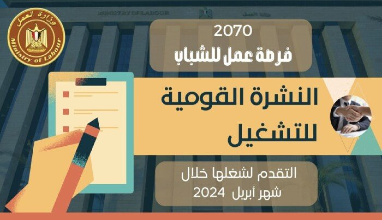 عاااجل.. وزارة العمل تعلن عن 2070 وظيفة متوفرة بالقطاع الخاص في 12 محافظة.. الحق قدم على وظيفة